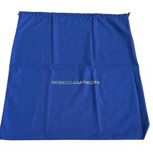 Rebecca Minkoff Dust Bag, Large 20”x23” Royal Blue Drawstring Pouch Unused Empty